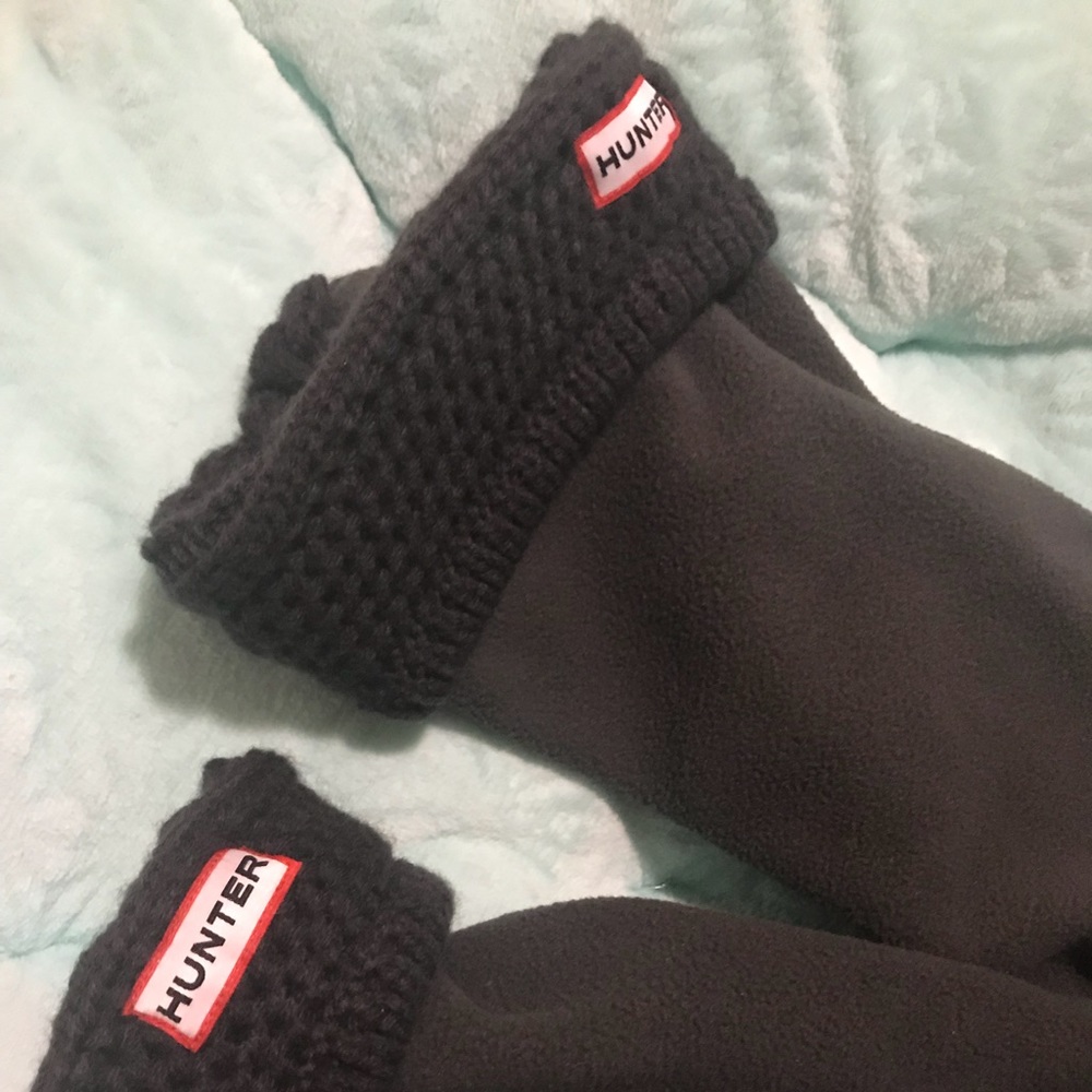 Hunter Cable Knit Tall Boot Socks-Size ML